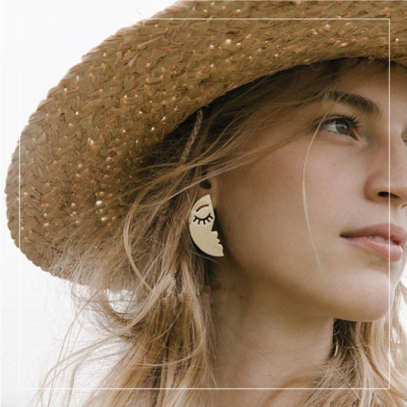Thumbnail: Crescent Moon Bracelet, Star Necklace, Face Earrings