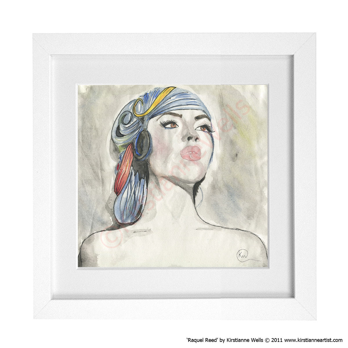 Raquel Reed Watercolour Portrait (Art Print) by Kirstianne Wells