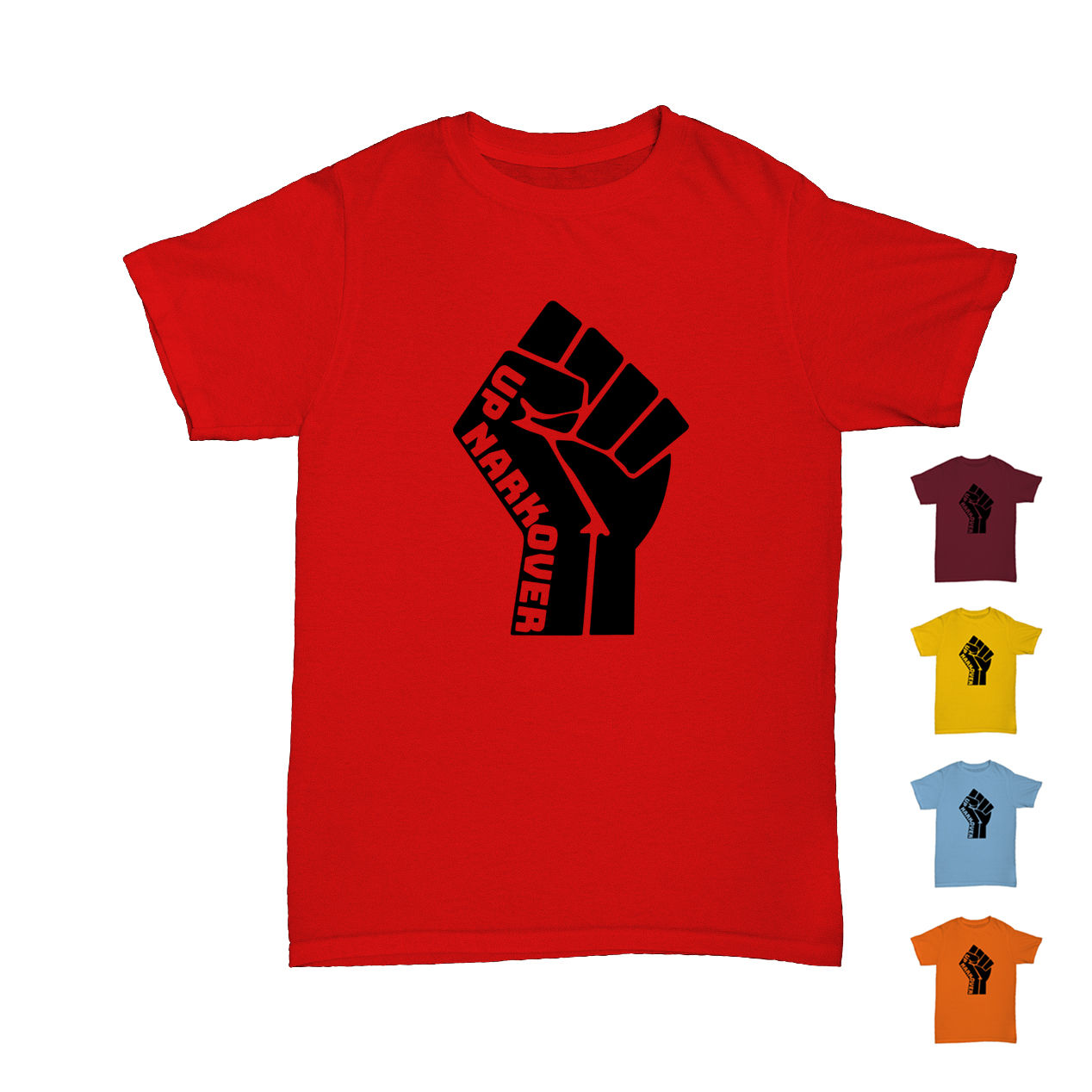 Will Hay  - Up Narkover - Revolution Fist Tee - 5 Colours