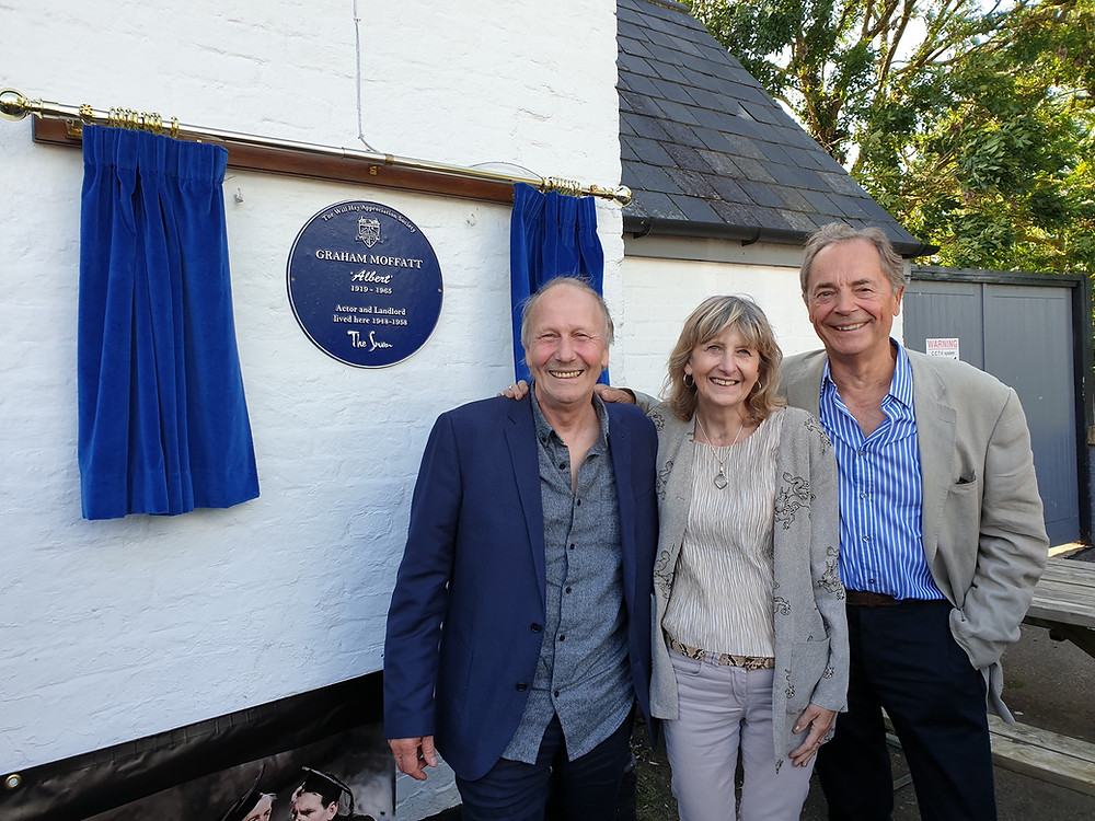 Graham Moffatt's children Chris, Jayne and Richard.