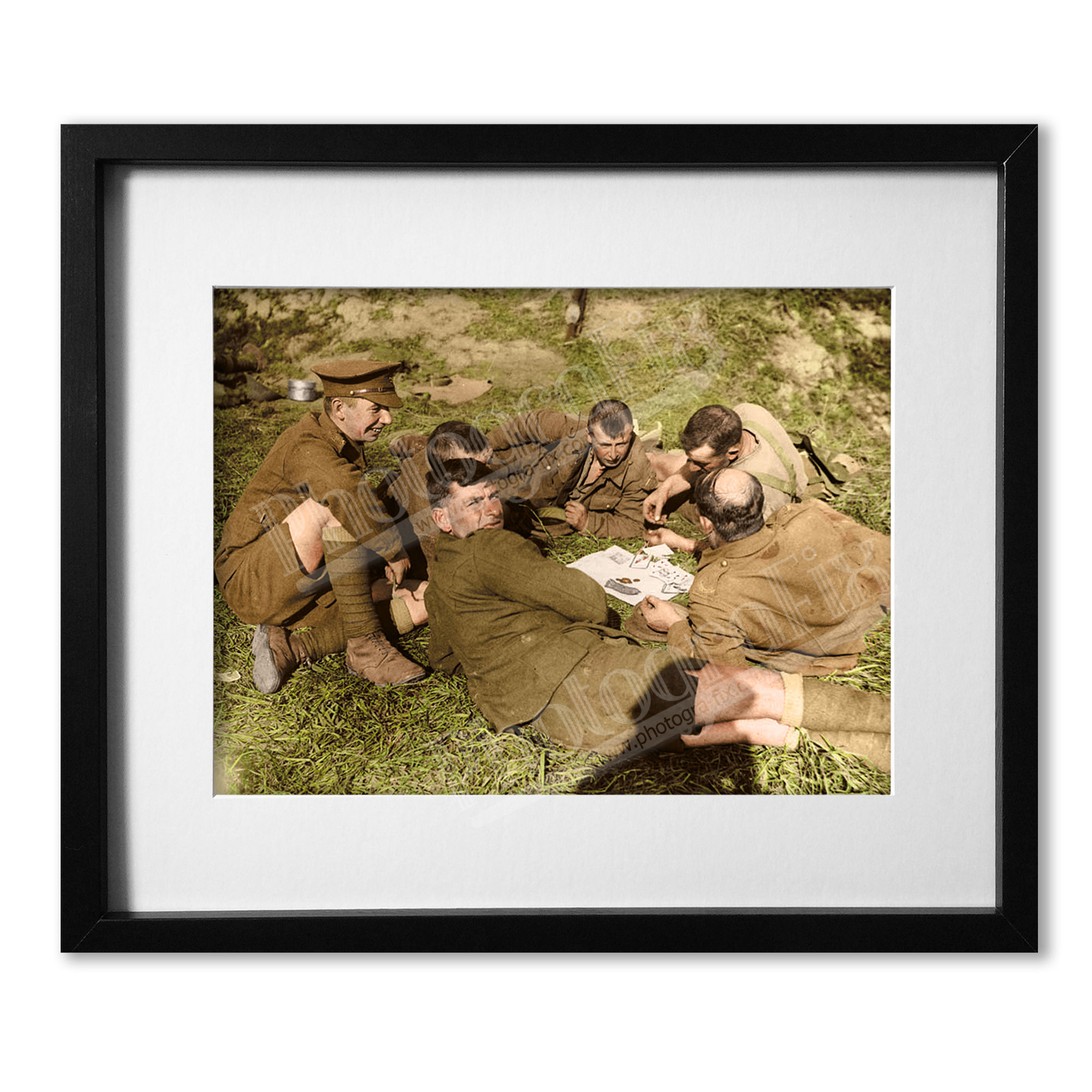 Passchendaele - Soldiers Playing Cards