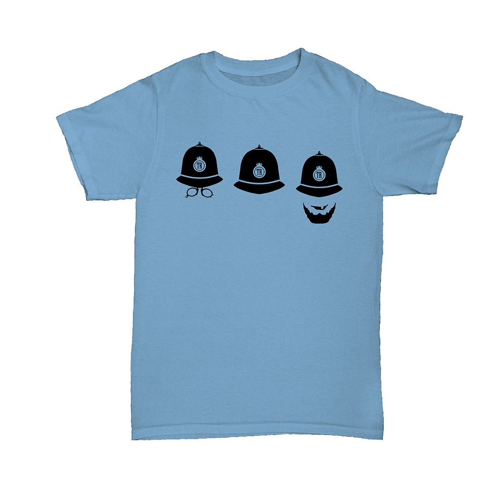 Thumbnail: Will Hay  - Ask a Policeman Helmet Trio Tee - 5 Colours