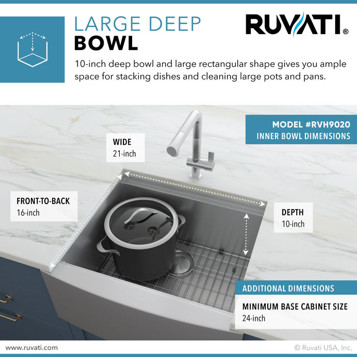 RVH9020 Verona Kitchen Sink by Ruvati