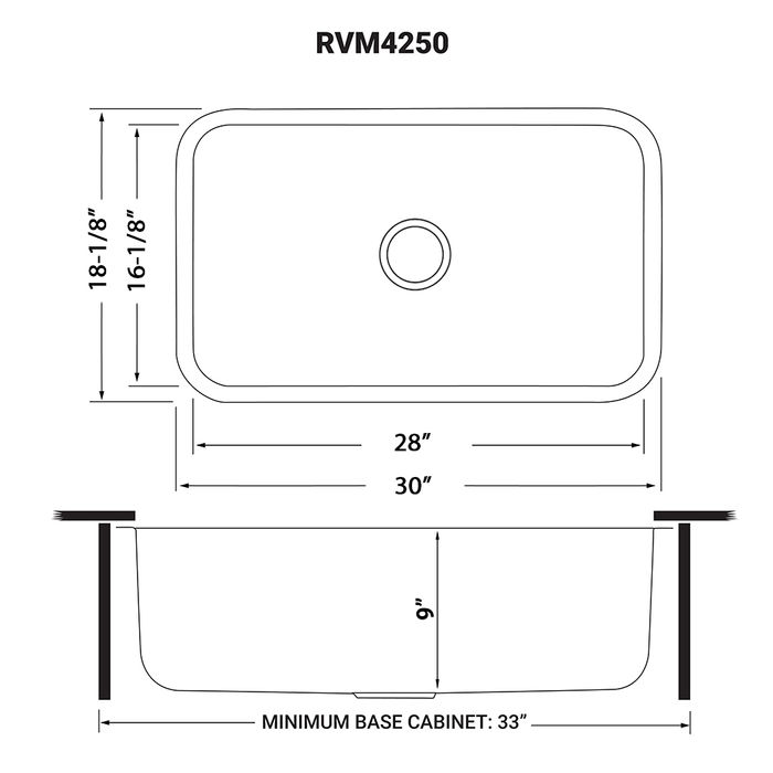 RVM4250 Parmi Kitchen Sink by Ruvati