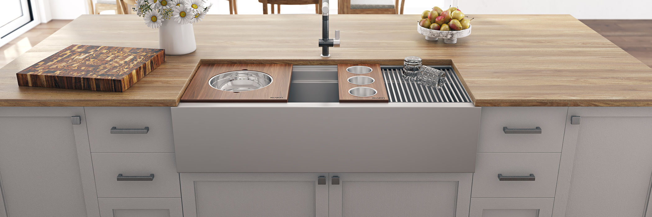 RVH9333 Dual-Tier Kitchen Sink by Ruvati