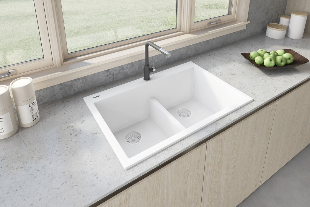 RVG1385WH epiGranite Kitchen Sink by Ruvati