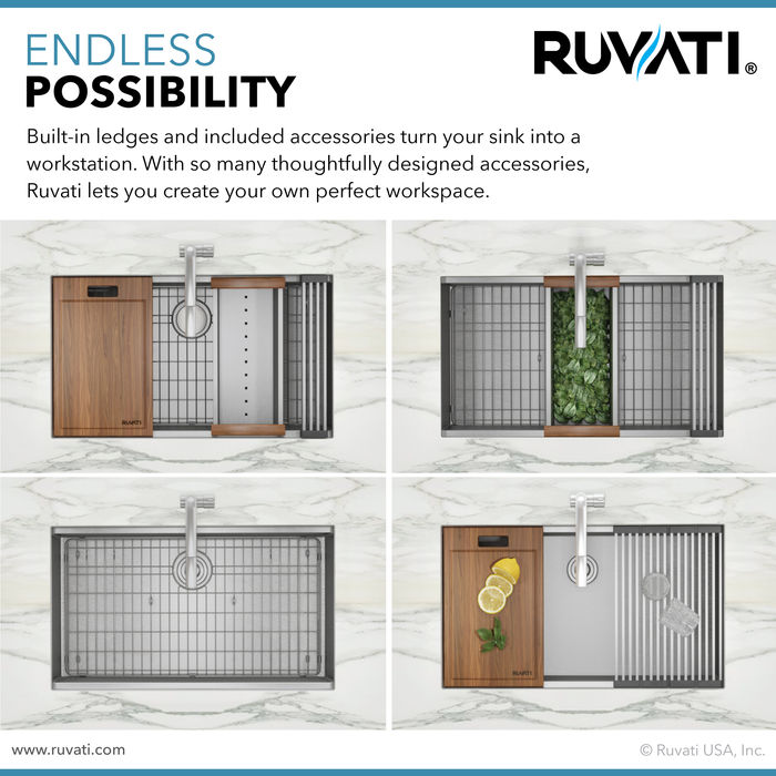 RVH8309 Roma Kitchen Sink by Ruvati