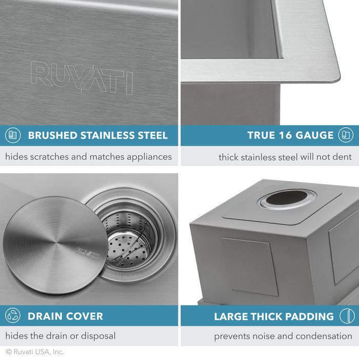 RVH8304 Roma Bar Sink by Ruvati
