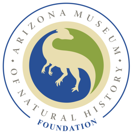 Arizona Museum of Natural History Foundation dinosaur logo supporting Mesa community