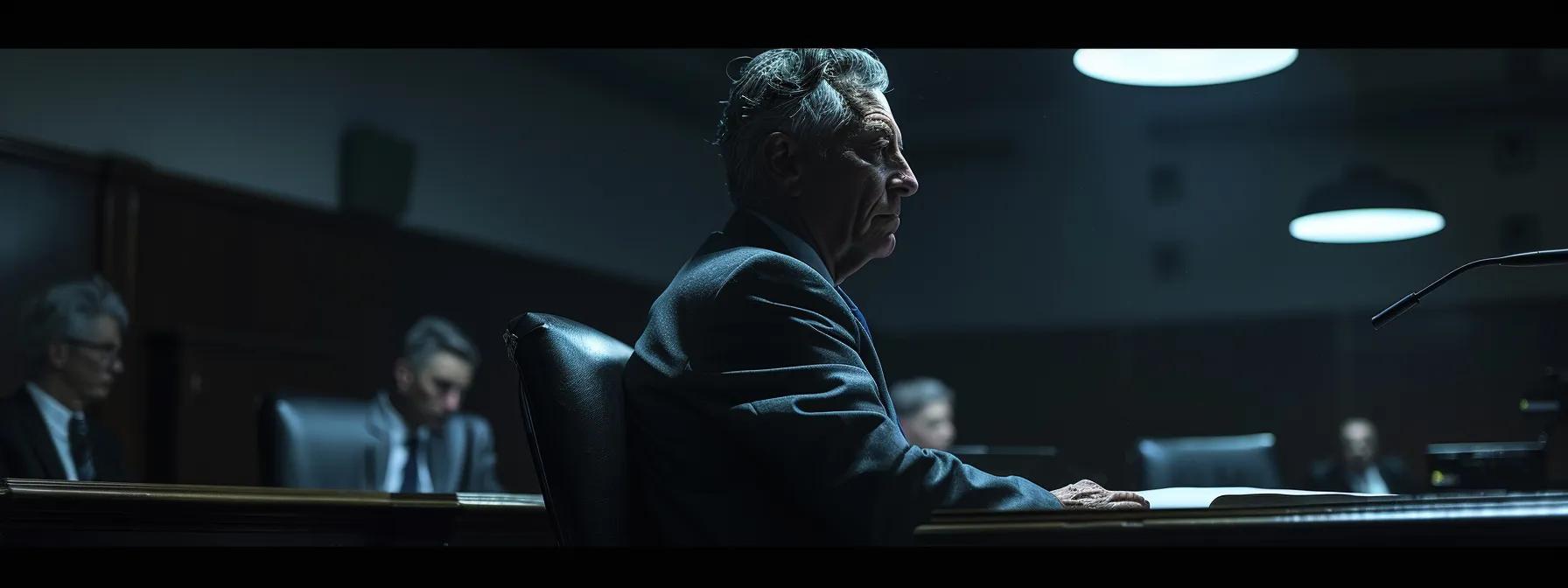 a tense courtroom scene capturing a focused lawyer presenting a compelling argument before a discerning judge, illuminated by dramatic overhead lighting, emphasizing the pivotal role of legal representation in divorce proceedings.