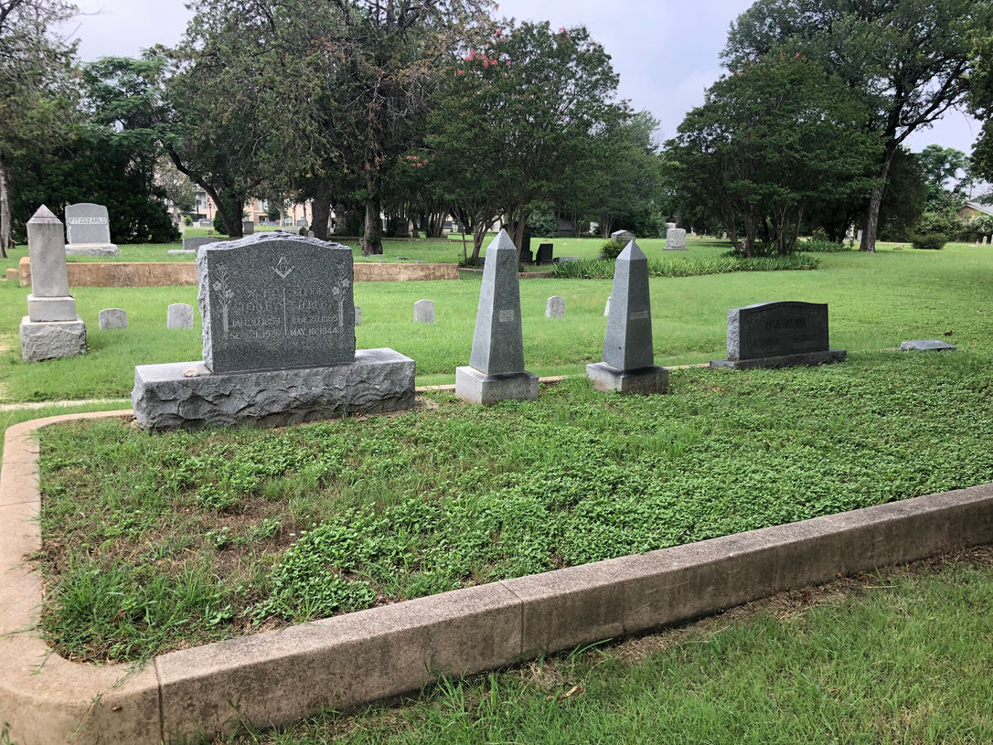 Sterley Family Plot at Pioneers Rest Cemetery.