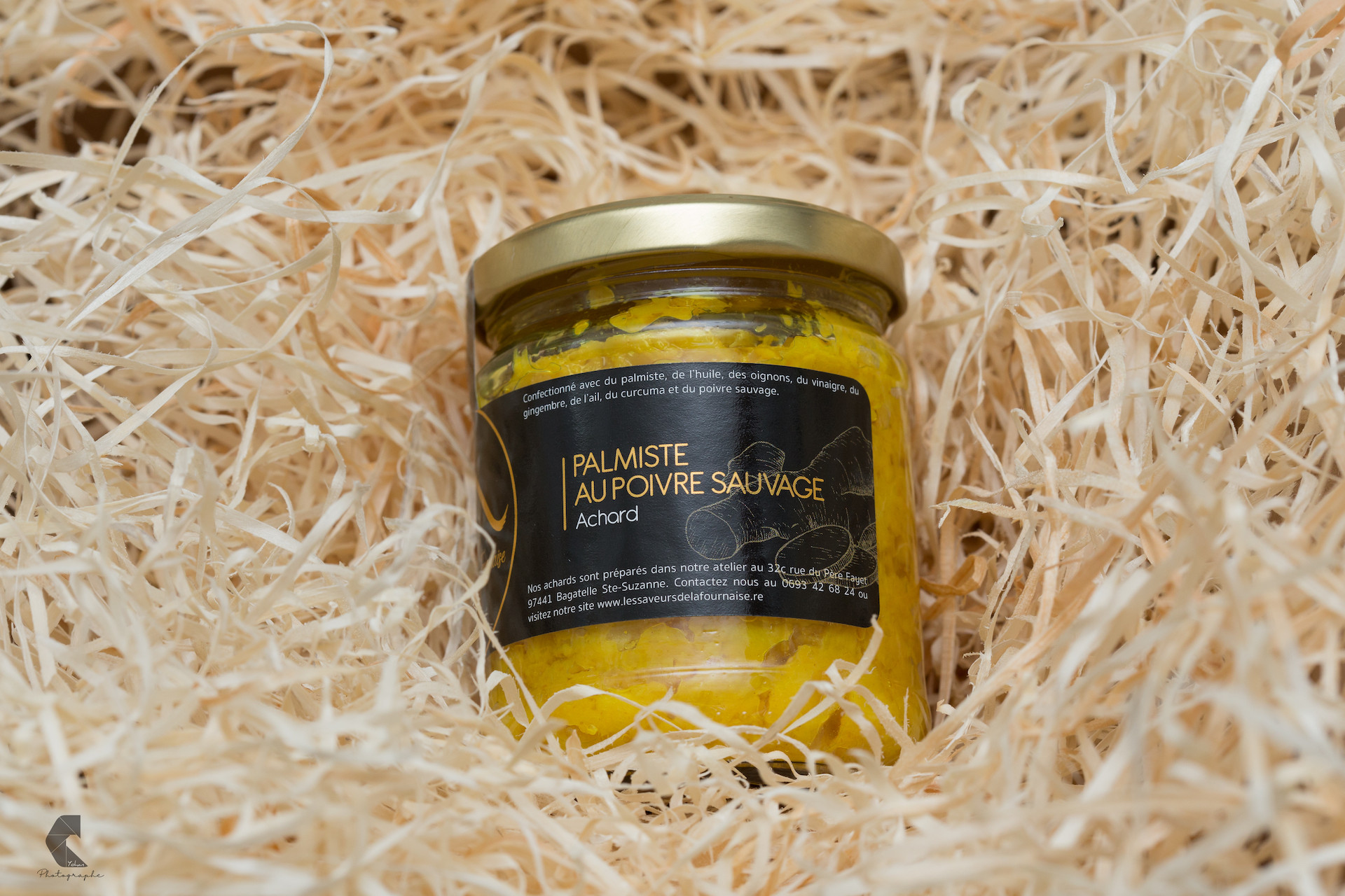 Achards de palmistes au poivre sauvage Condiment Les Saveurs de la Fournaise La Réunion