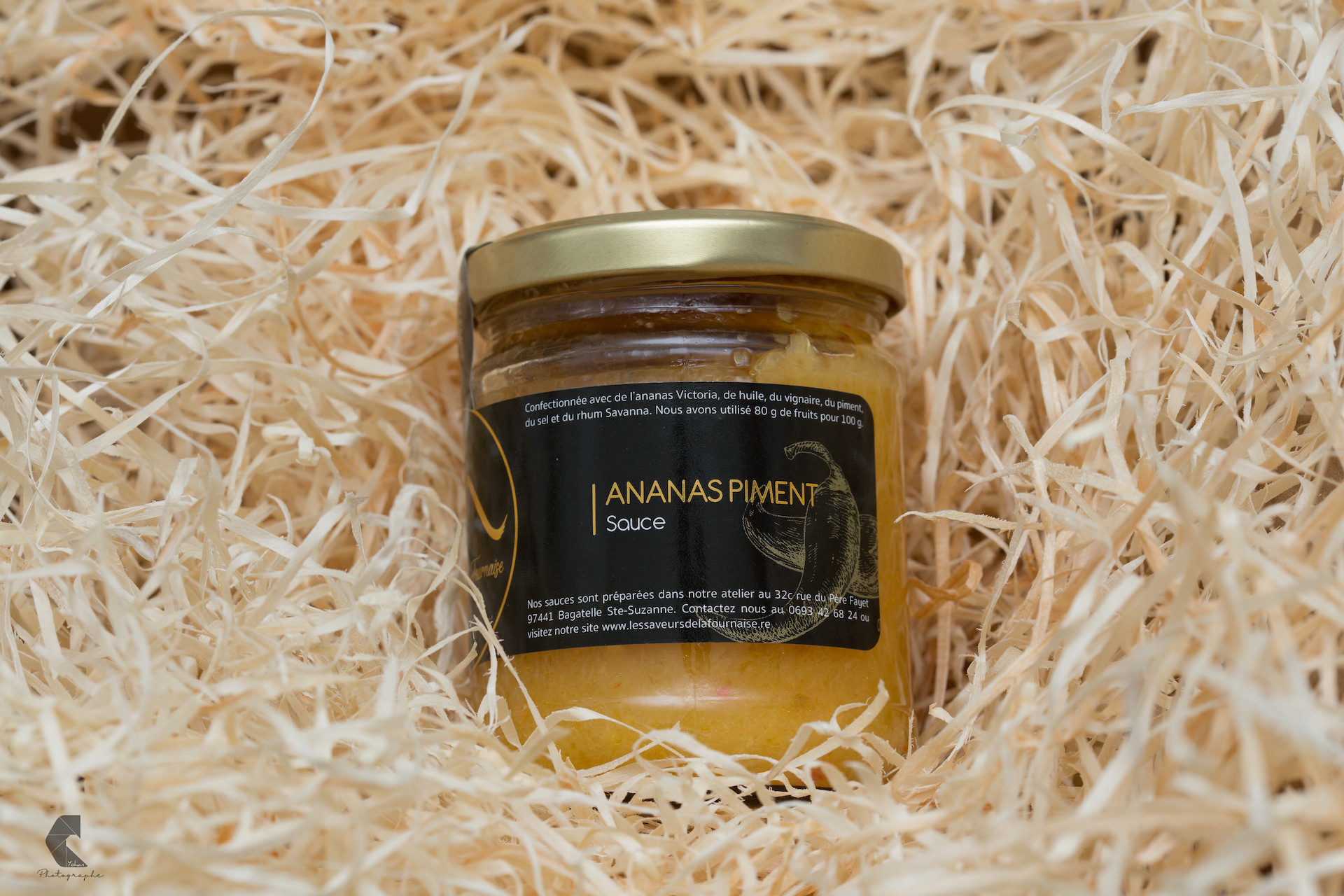 Sauce Ananas Piment Les Saveurs de la Fournaise Condiment Île de la Réunion