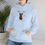 Thumbnail: Customizable Dog's and Wine Hooded Sweatshirt, Rep Your Pet
