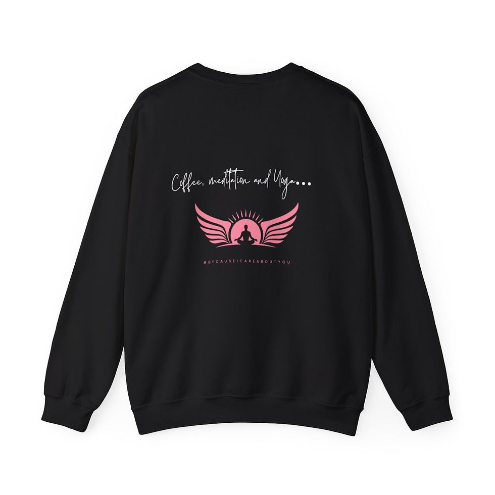 Thumbnail: Coffee, Meditation, Yoga.Crewneck Sweatshirt