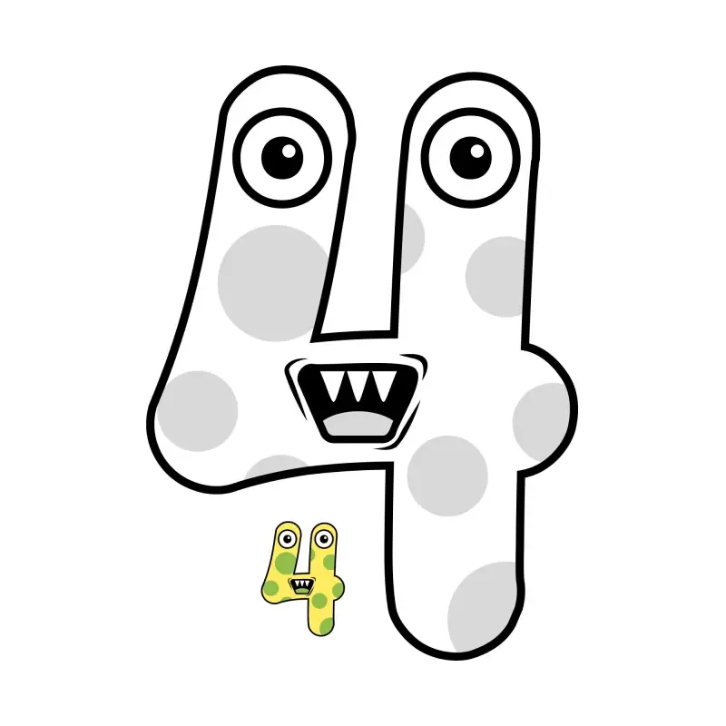 Miniature : Nombre de monstres-cahier de coloriage maternelle