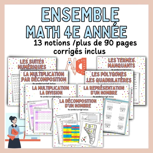 Compact Ensemble Math Ensemble math 4e année | Atelierdemots
