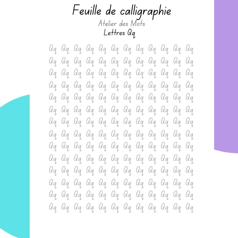 Miniature : Cahier de calligraphie- chiffres et lettres 1e année