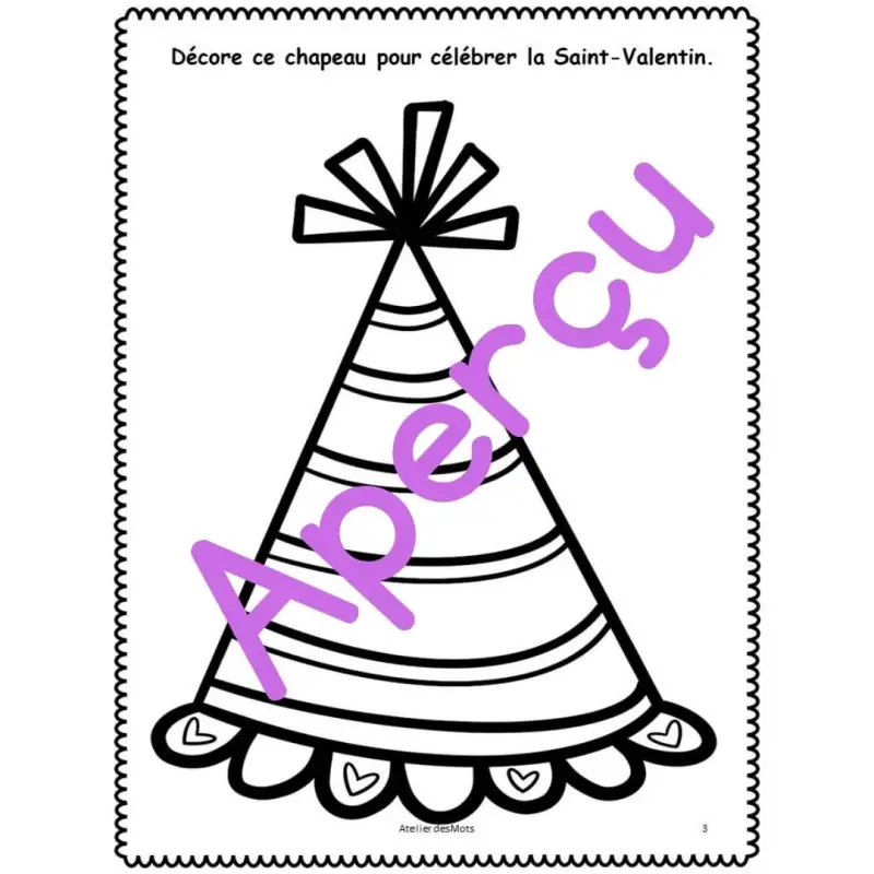 Miniature : Cahier d'activités St-Valentin 2e à 4e année