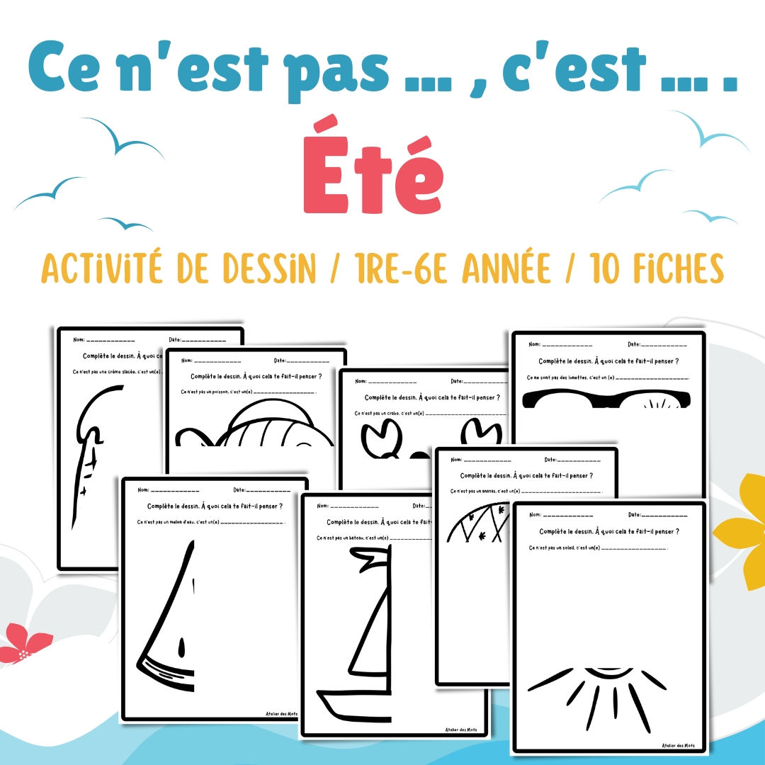 Activité de dessin - Version été