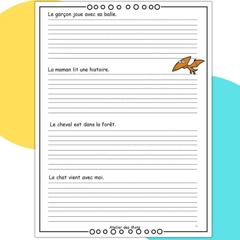 Thumbnail: Cahier de Calligraphie des phrases 1re année