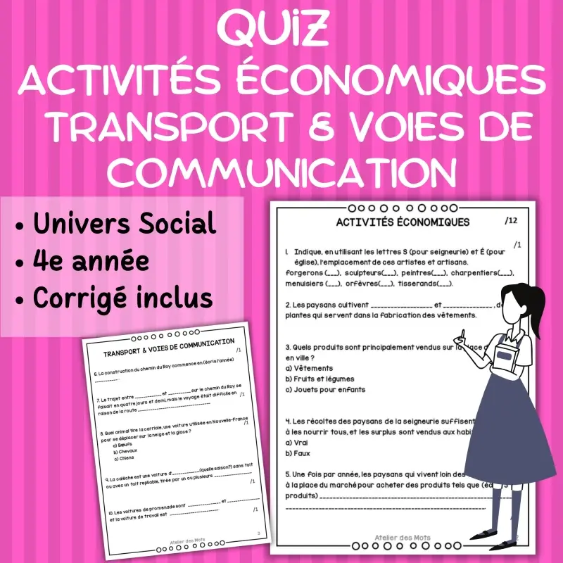Quiz Les activités économiques Le transport 1745