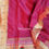 Thumbnail: PINK MUNIYA BORDER SILK PAITHANI DUPATTA WITH HORIZONAL STRIPS ALL OVER