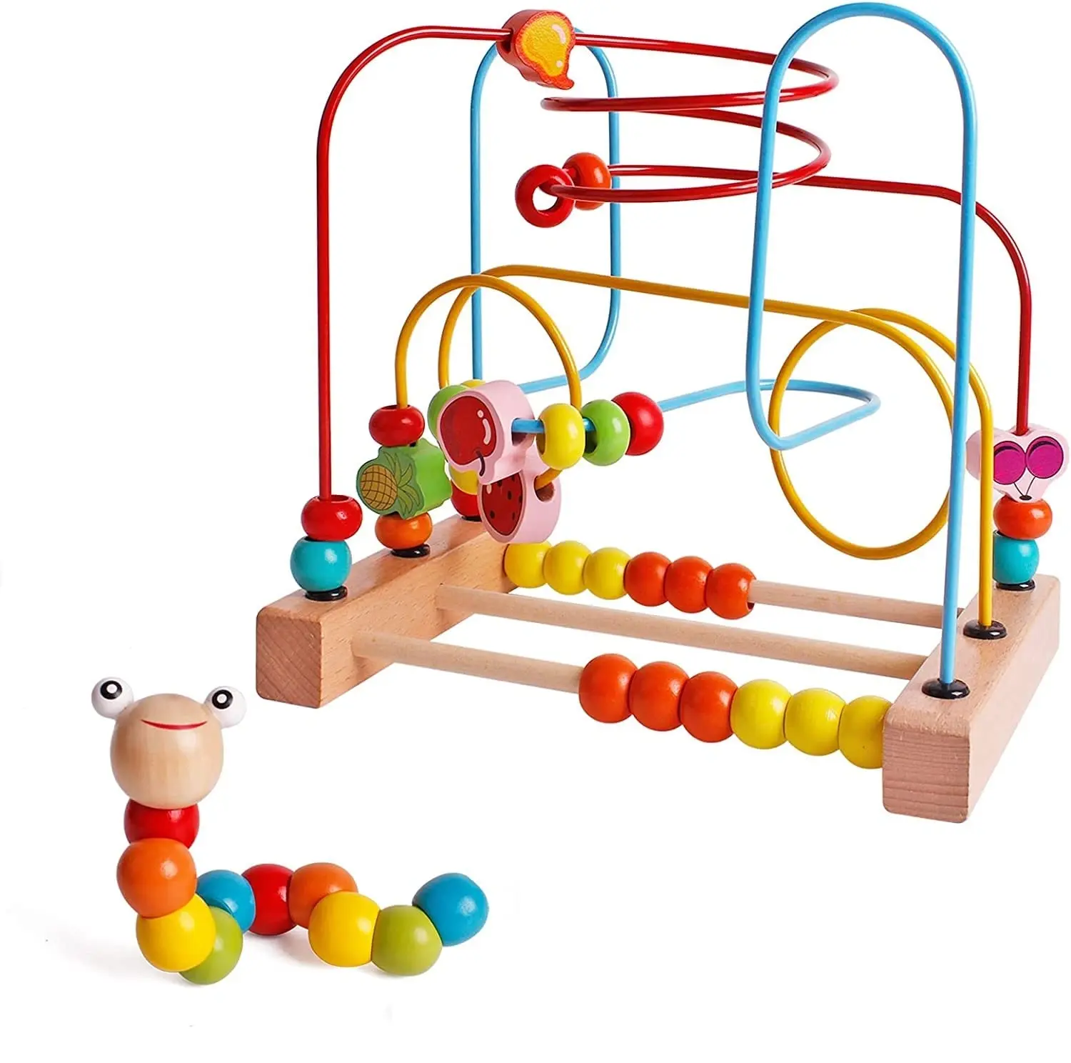 Two-in-one Early Education Set Bead Maze Toy for Toddlers