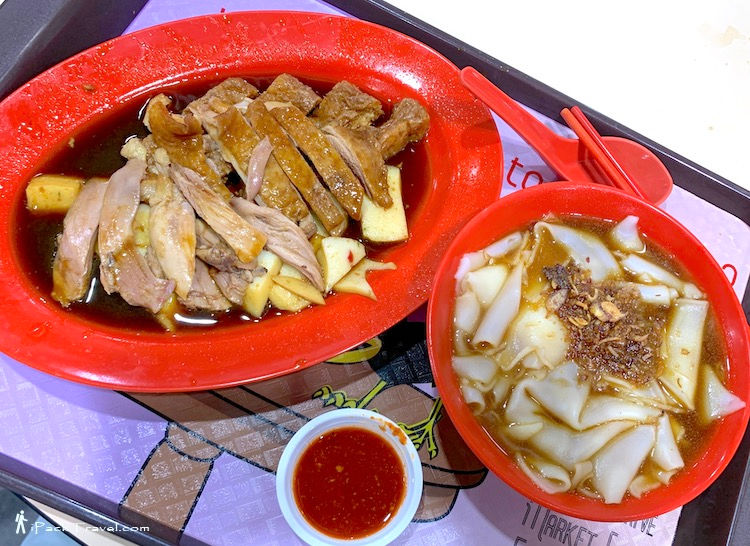 Cheng Heng Kway Chap & Braised Duck Rice (进兴粿汁卤鸭饭): Kway chap with braised duck meat