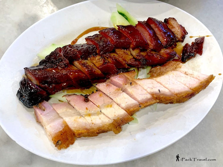 Okid Barbecue House (褔記兰花霸王鸭): Roasted Pork + Barbecue Pork (脆皮烧肉+蜜汁叉烧)