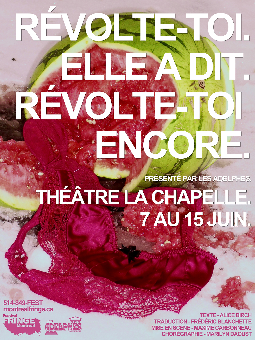 Révolte-toi. Elle a dit. Révolte-toi encore.