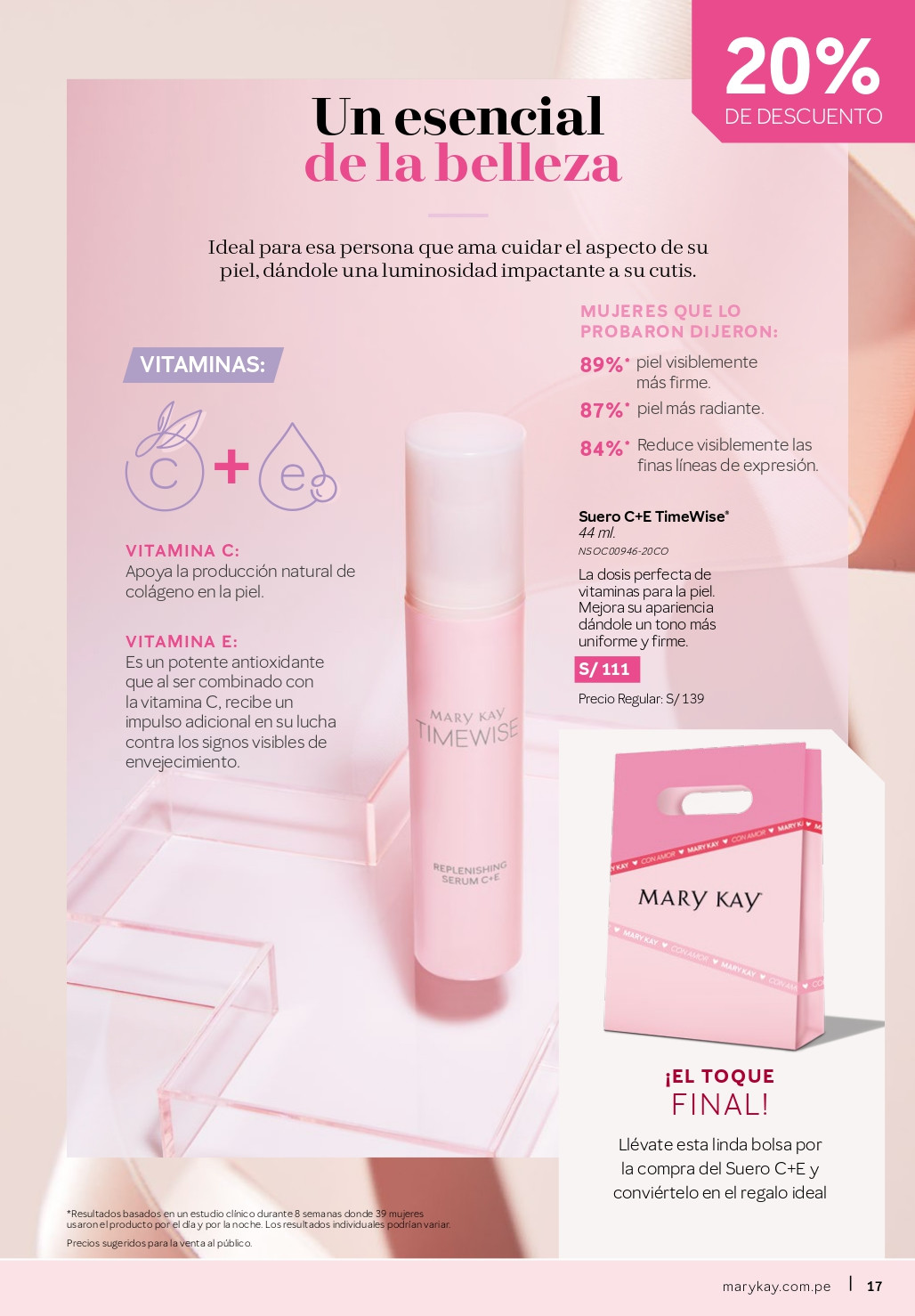 Suero C+E TimeWise 44ml.