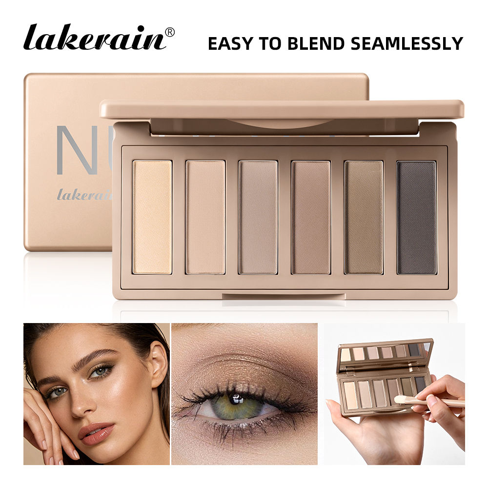 Paleta de Sombras Lakerain - Maquiagem para Olhos de Longa Duração - Pigmentação