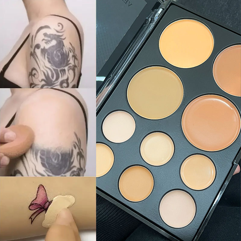 Miniatura: Paleta de Corretivo com 10 Cores, Base Reparadora para Olhos, Matte para Olheira