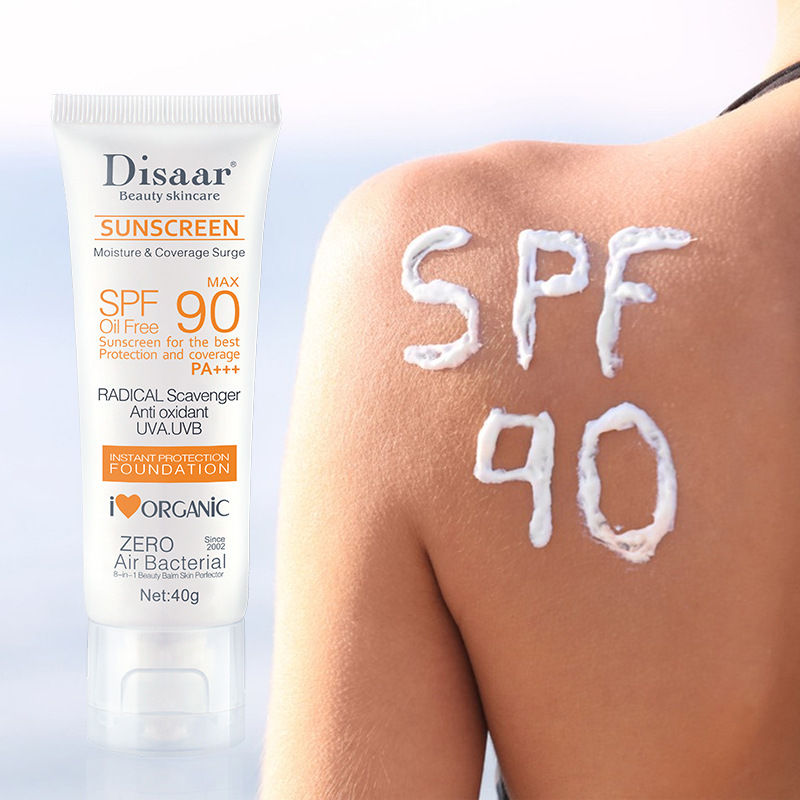 Miniatura: Protetor solar facial e corporal à prova d'água FPS 90+ UV, creme solar protetor