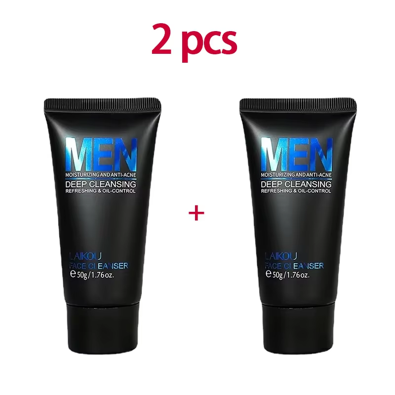 Miniatura: LAIKOU Gel de Limpeza Facial Masculino 50g Limpeza Profunda Controle de Oleosida