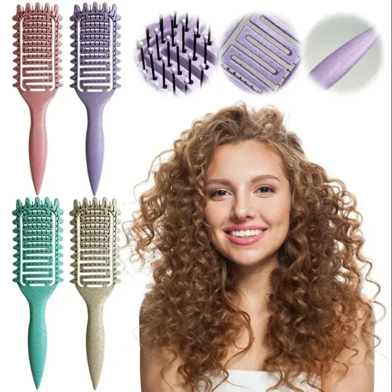 Escova Modeladora Curl Define, Escova Desembaraçadora para Cabelos Cacheados, Mo