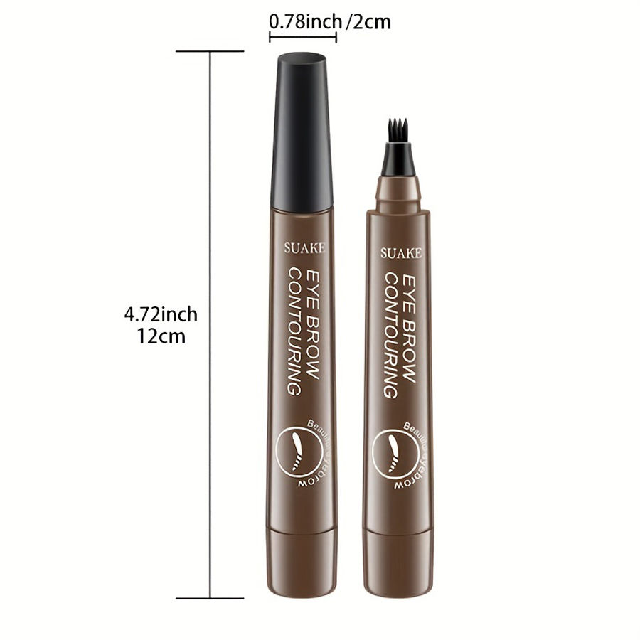Miniatura: Lápis de Sobrancelha à Prova d'Água, Microblading, com 4 Pontas Divididas.