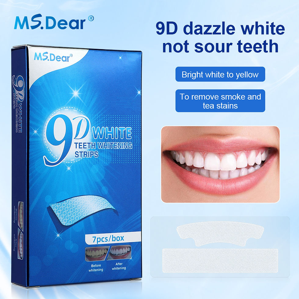 Miniatura: Fitas de limpeza dental 9D Gel White para higiene bucal.