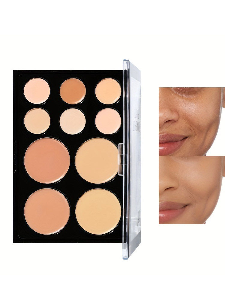 Miniatura: Paleta de Corretivo com 10 Cores, Base Reparadora para Olhos, Matte para Olheira