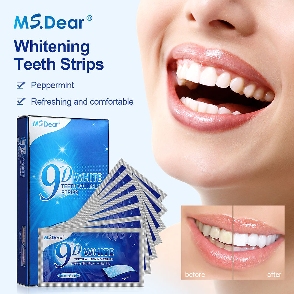 Miniatura: Fitas de limpeza dental 9D Gel White para higiene bucal.
