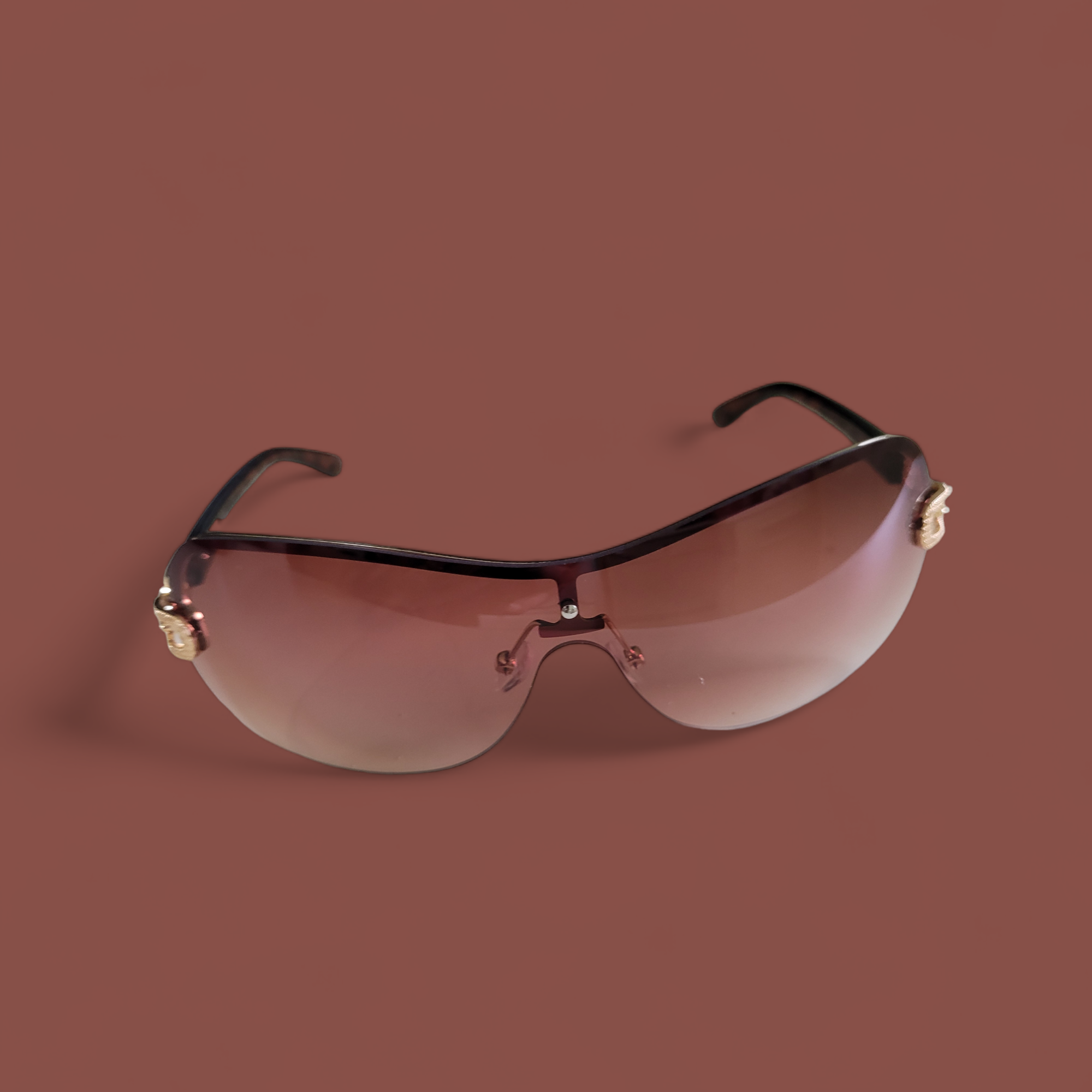 Lunette femme branche or 