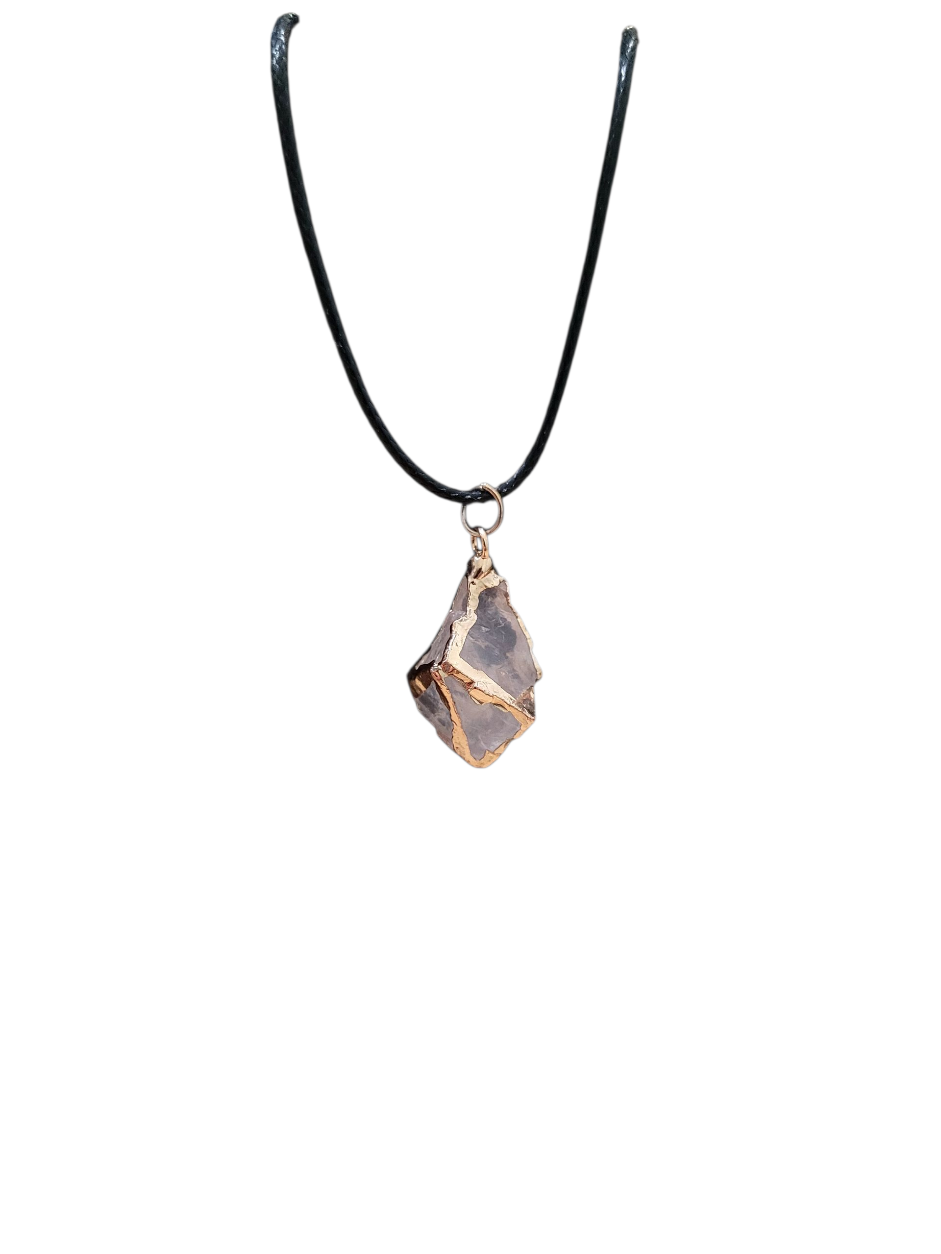 Collier en curiethérapie avec pendentif Quartz blanc