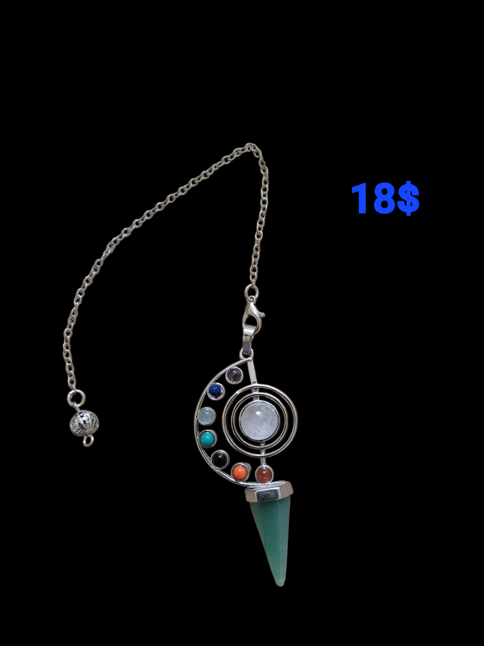 Pendule avec 7 chakras 