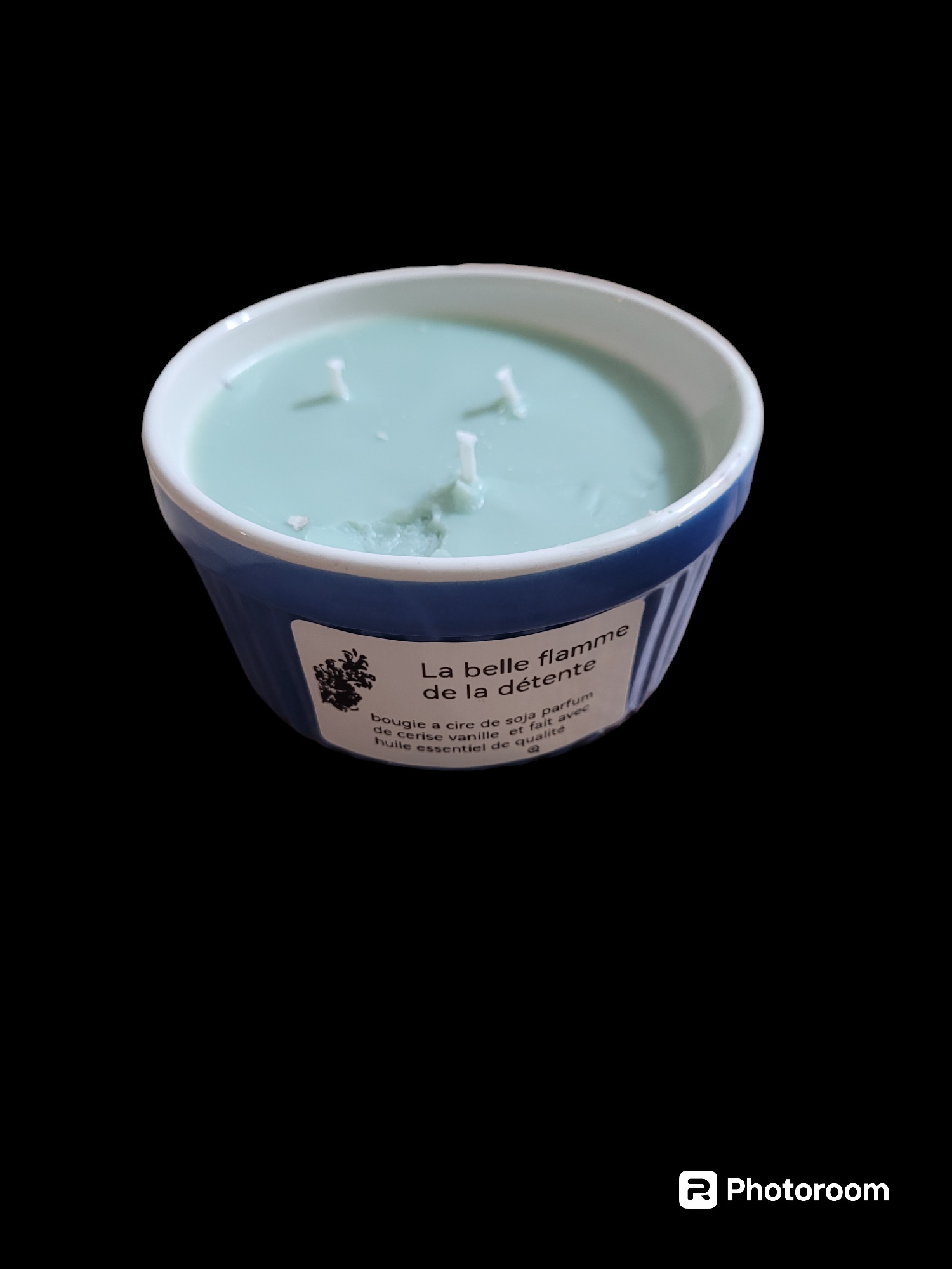 Bougie a cité de soja parfum cerise et pomme