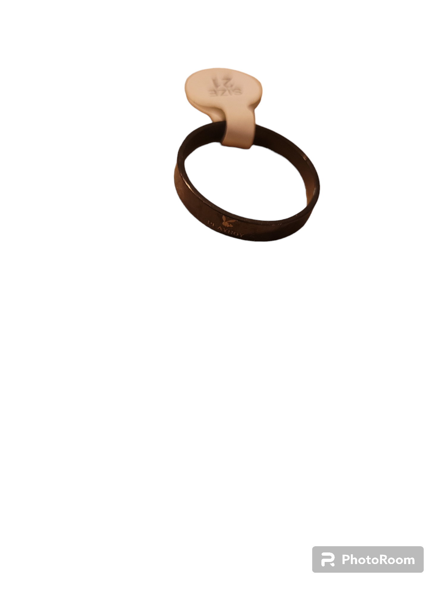 Bague anneau grandeur 21  avec dessin playboy