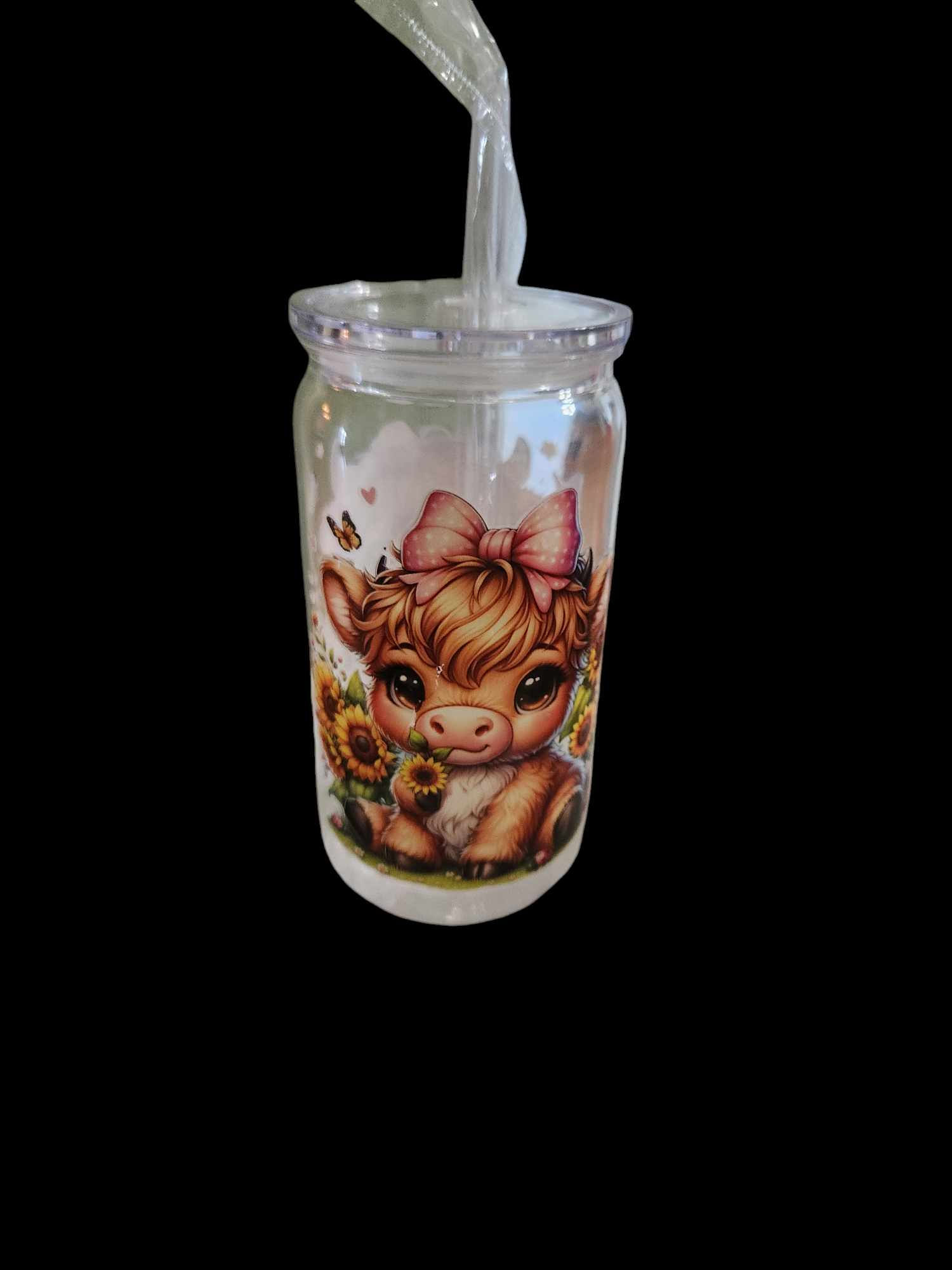 Verre avec couvercle  paille  400 