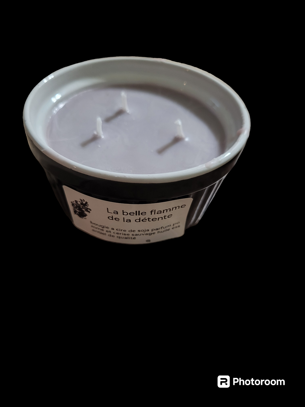 Bougie a cire de soja au parfum de cerise pomme