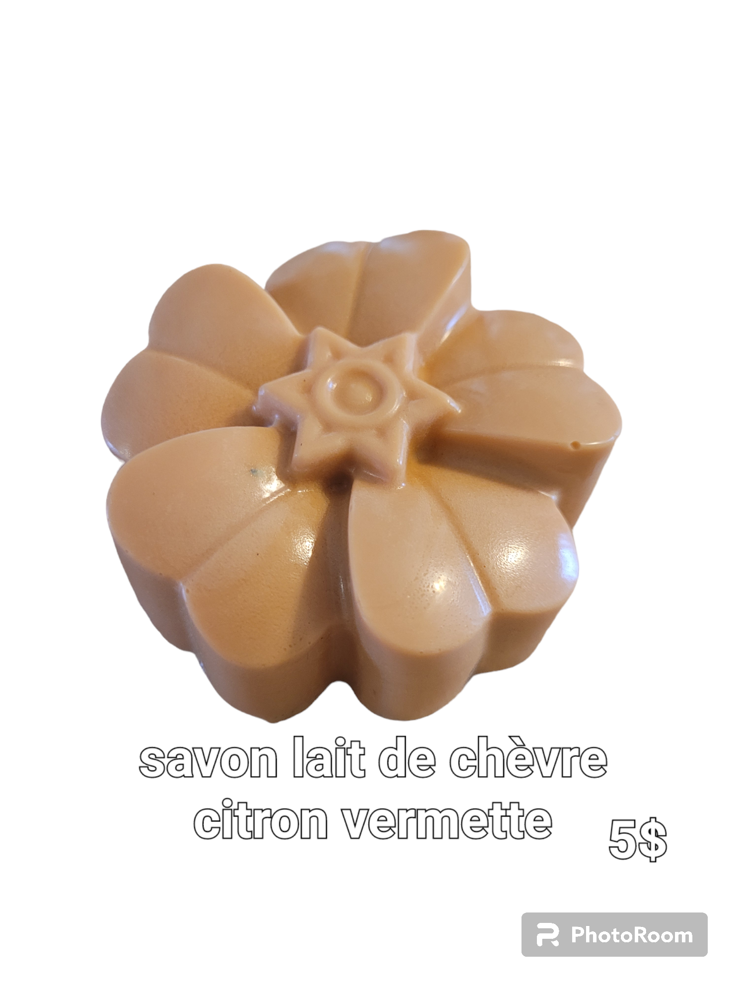 Savon lait chevre parfum citron vermette 
