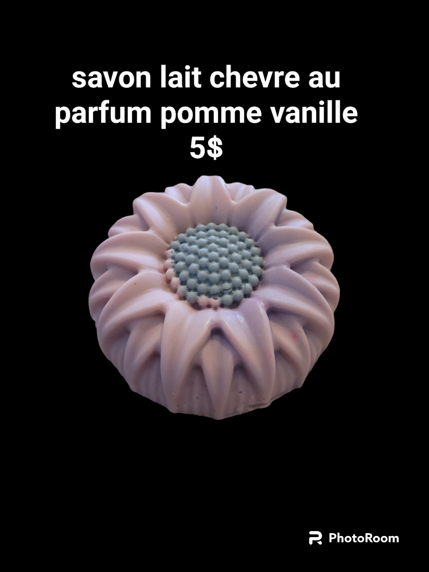 Savon lait chevre parfum vanille pomme